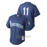 Camiseta Beisbol Hombre Seattle Mariners Edgar Martinez Cooperstown Collection Mesh Batting Practice Azul