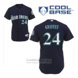 Camiseta Beisbol Hombre Seattle Mariners Ken Griffey 24 Azul Alterno Cool Base