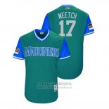 Camiseta Beisbol Hombre Seattle Mariners Mitch Haniger 2018 LLWS Players Weekend Meetch Verde