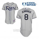 Camiseta Beisbol Hombre Tampa Bay Rays Desmond Jennings 8 Gris Cool Base