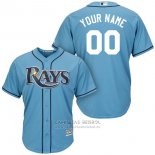 Camiseta Beisbol Hombre Tampa Bay Rays Personalizada Azul2