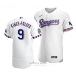 Camiseta Beisbol Hombre Texas Rangers Isiah Kiner Falefa Autentico Primera Blanco
