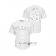 Camiseta Beisbol Hombre Texas Rangers Jose Trevino 2019 Players Weekend Replica Blanco