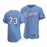 Camiseta Beisbol Hombre Texas Rangers Kyle Cody Autentico Alterno Azul
