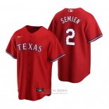 Camiseta Beisbol Hombre Texas Rangers Marcus Semien Red Replica Alterno
