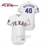 Camiseta Beisbol Hombre Texas Rangers Matt Davidson Blanco