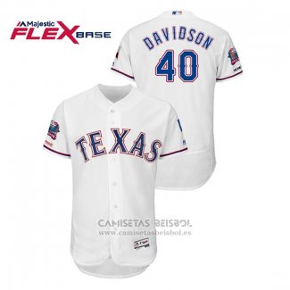 Camiseta Beisbol Hombre Texas Rangers Matt Davidson Blanco