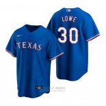 Camiseta Beisbol Hombre Texas Rangers Nathaniel Lowe Replica Alterno Azul