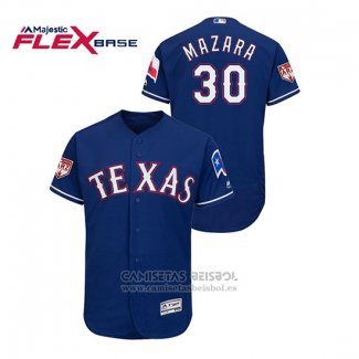 Camiseta Beisbol Hombre Texas Rangers Nomar Mazara 2019 Entrenamiento de Primavera Flex Base Azul