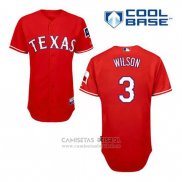 Camiseta Beisbol Hombre Texas Rangers Russell Wilson 3 Rojo Alterno Cool Base