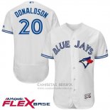 Camiseta Beisbol Hombre Toronto Blue Jays Josh Donaldson Autentico Collection Blanco Flex Base