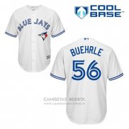 Camiseta Beisbol Hombre Toronto Blue Jays Mark Buehrle 56 Blanco Primera Cool Base