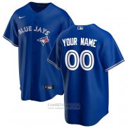 Camiseta Beisbol Hombre Toronto Blue Jays Personalizada 2020 Replica Alterno Azul