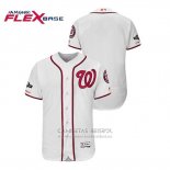 Camiseta Beisbol Hombre Washington Nationals 2019 Postemporada Flex Base Blanco