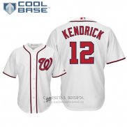 Camiseta Beisbol Hombre Washington Nationals Howie Kendrick Cool Base Primera Blanco