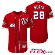 Camiseta Beisbol Hombre Washington Nationals Jayson Werth Scarlet 2018 All Star Alterno Flex Base