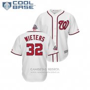 Camiseta Beisbol Hombre Washington Nationals Matt Wieters 2018 All Star Cool Base Blanco