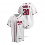 Camiseta Beisbol Hombre Washington Nationals Max Scherzer Replica Primera Blanco