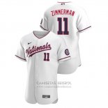 Camiseta Beisbol Hombre Washington Nationals Ryan Zimmerman Autentico 2020 Alterno Blanco