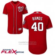 Camiseta Beisbol Hombre Washington Nationals Wilson Ramos Rojo Autentico Collection Flex Base
