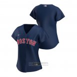Camiseta Beisbol Mujer Boston Red Sox Replica 2020 Alterno Azul