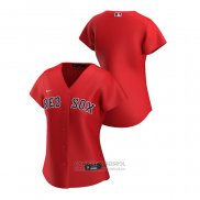 Camiseta Beisbol Mujer Boston Red Sox Replica 2020 Alterno Rojo