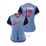 Camiseta Beisbol Mujer Minnesota Twins Jose Berrios 2018 LLWS Players Weekend La Makina Azul