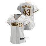 Camiseta Beisbol Mujer San Diego Padres Garrett Richards Replica 2020 Primera Blanco