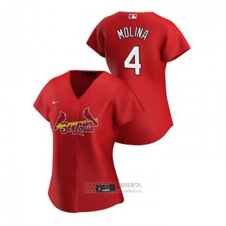 Camiseta Beisbol Mujer St. Louis Cardinals Yadier Molina 2020 Replica Alterno Rojo