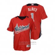 Camiseta Beisbol Nino All Star Ozzie Albies 2018 Home Run Derby National League Rojo