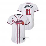 Camiseta Beisbol Nino Atlanta Braves Ender Inciarte Replica Primera Blanco