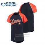 Camiseta Beisbol Nino Houston Astros Personalizada Stitches Azul Naranja