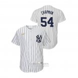 Camiseta Beisbol Nino New York Yankees Aroldis Chapman Cooperstown Collection Primera Blanco