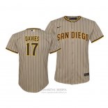 Camiseta Beisbol Nino San Diego Padres Zach Davies Replica Cool Base Marron