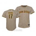 Camiseta Beisbol Nino San Diego Padres Zach Davies Replica Cool Base Marron