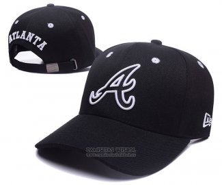 Gorra Atlanta Braves Negro Blanco