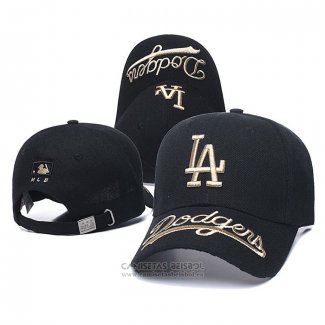 Gorra Los Angeles Dodgers Oro Negro2