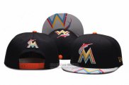 Gorra Miami Marlins Snapbacks Negro Gris