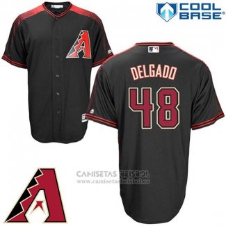 Camiseta Beisbol Hombre Arizona Diamondbacks 48 Randall Delgado Negro Cool Base