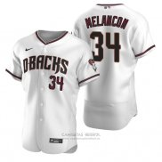 Camiseta Beisbol Hombre Arizona Diamondbacks Mark Melancon Autentico Primera Blanco