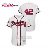 Camiseta Beisbol Hombre Atlanta Braves 2019 Jackie Robinson Day Flex Base Blanco
