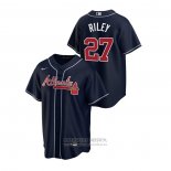 Camiseta Beisbol Hombre Atlanta Braves Austin Riley 2020 Replica Alterno Azul