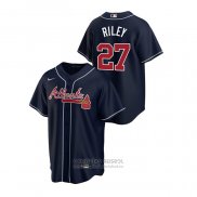 Camiseta Beisbol Hombre Atlanta Braves Austin Riley 2020 Replica Alterno Azul