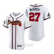 Camiseta Beisbol Hombre Atlanta Braves Fred Mcgriff 2022 Gold Program Autentico Blanco