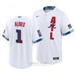 Camiseta Beisbol Hombre Atlanta Braves Ozzie Albies 2021 All Star Replica Blanco