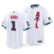 Camiseta Beisbol Hombre Atlanta Braves Ozzie Albies 2021 All Star Replica Blanco