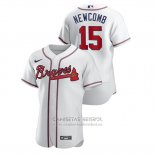 Camiseta Beisbol Hombre Atlanta Braves Sean Newcomb Autentico Blanco