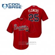Camiseta Beisbol Hombre Atlanta Braves Tyler Flowers Cool Base Alterno 2019 Rojo