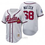 Camiseta Beisbol Hombre Atlanta Braves Tyler Matzek Cooperstown Collection Autentico Blanco