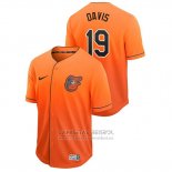 Camiseta Beisbol Hombre Baltimore Orioles Chris Davis Fade Autentico Naranja